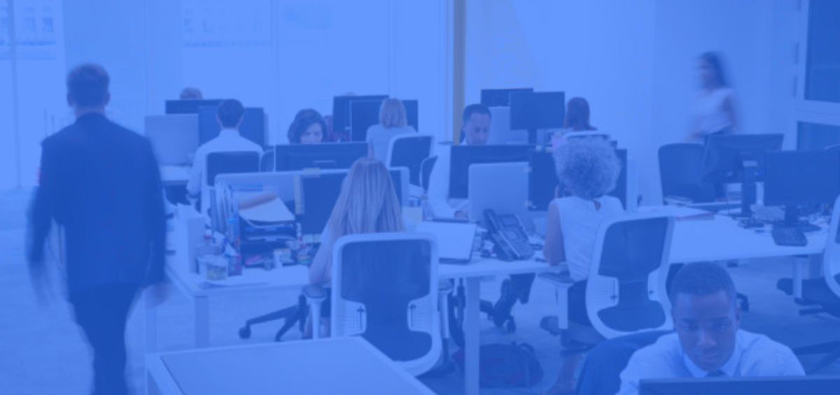 office with blue overlay