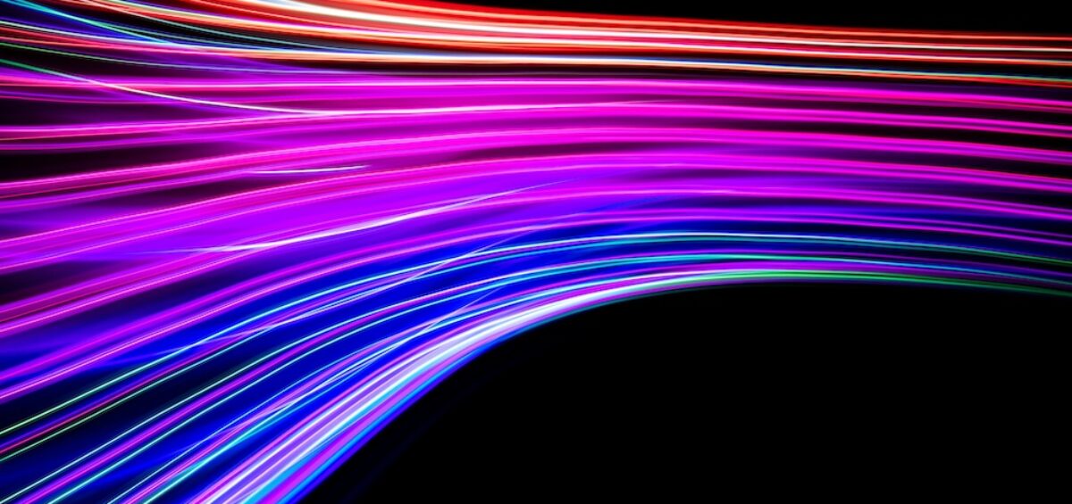 colorful light trails design