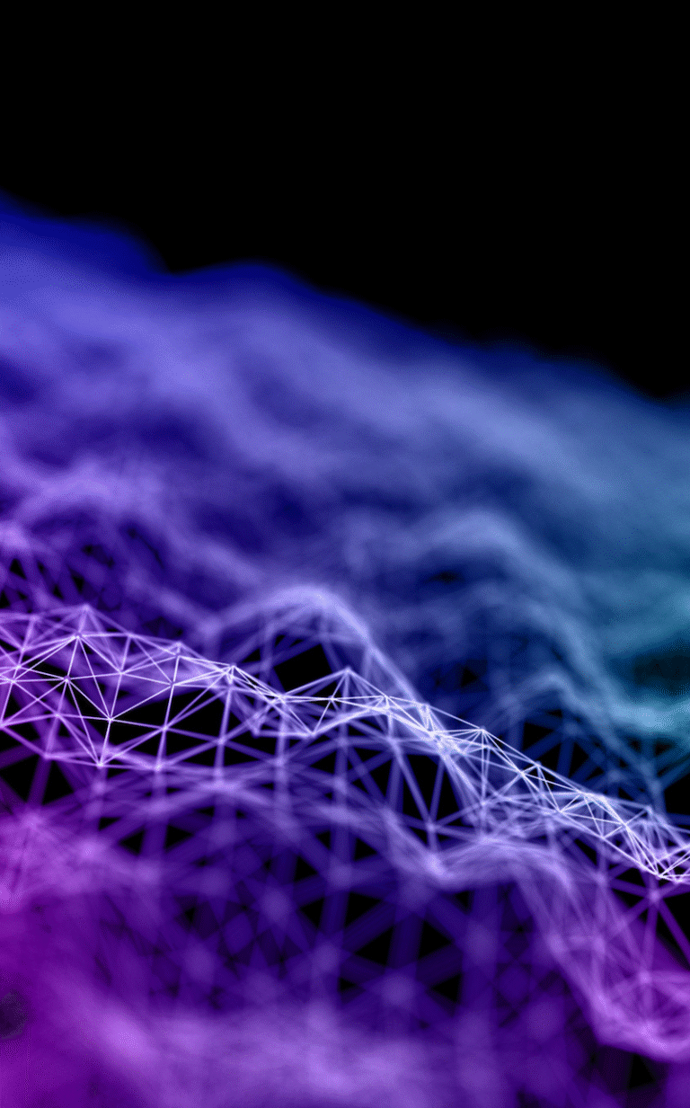 blue and purple abstract technology web
