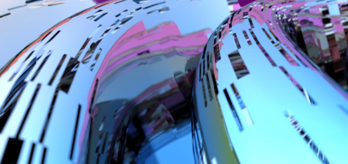 purple and aqua abstract image