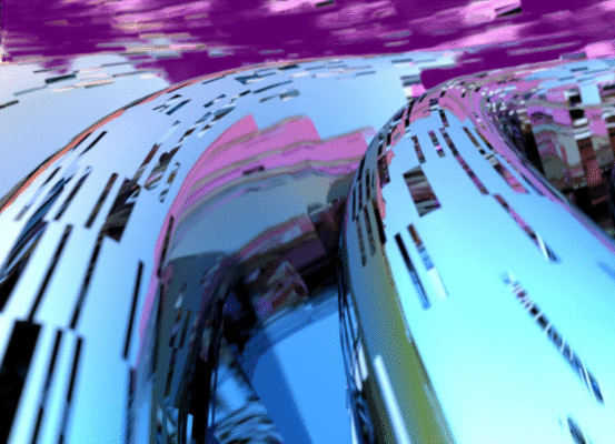 purple and aqua abstract image