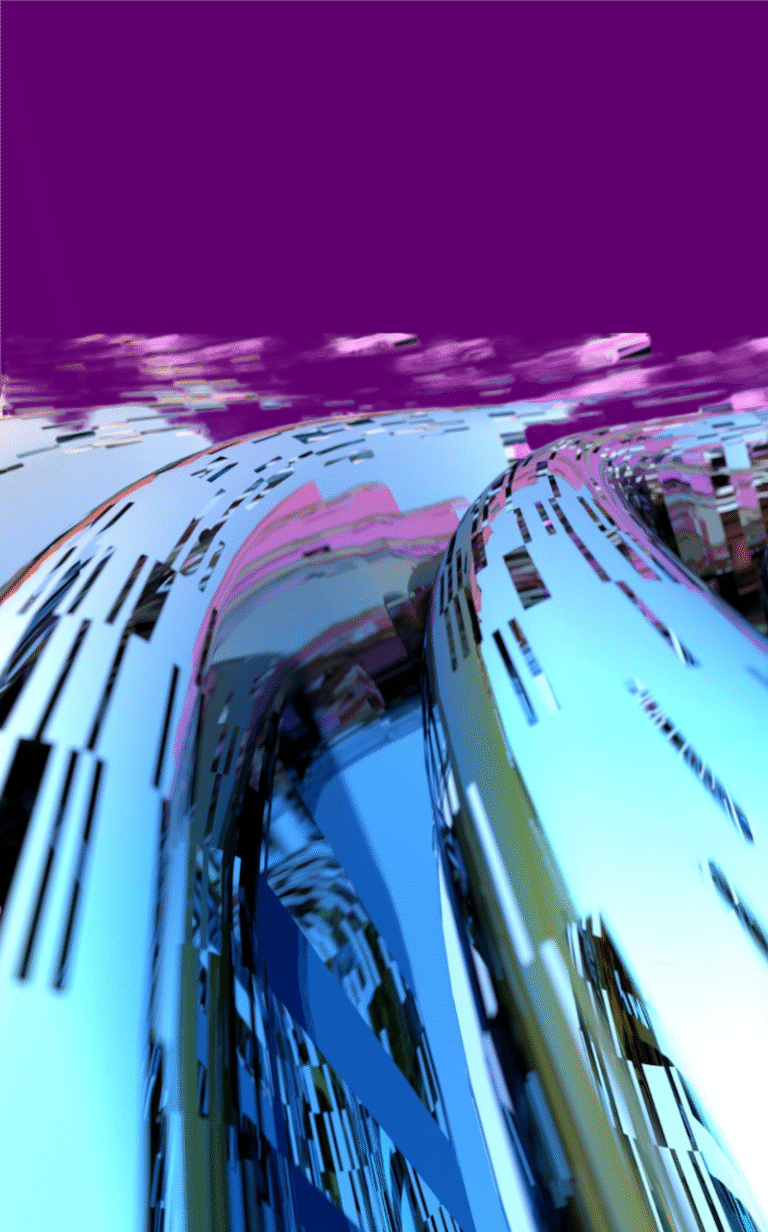 purple and aqua abstract image