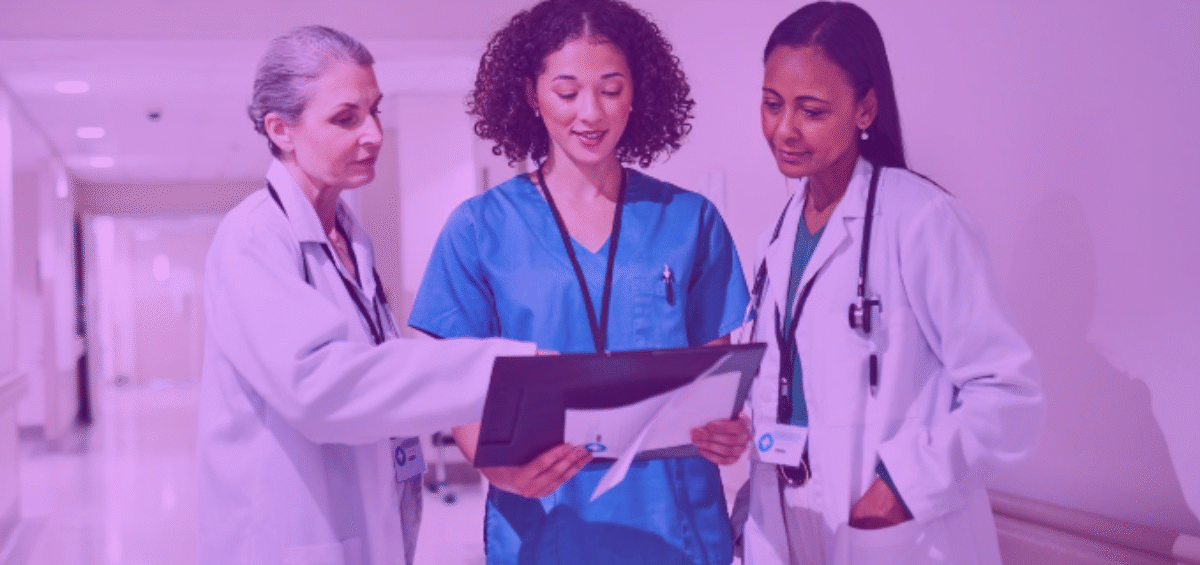 healthcare professionals having a conversation