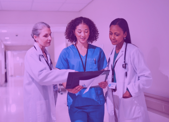 healthcare professionals having a conversation