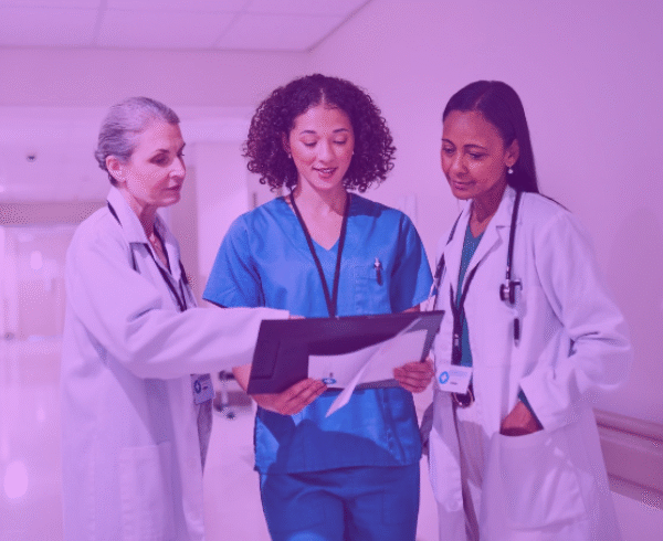 healthcare professionals having a conversation