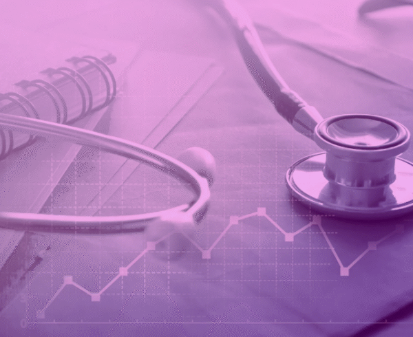 image with stethoscope and graph