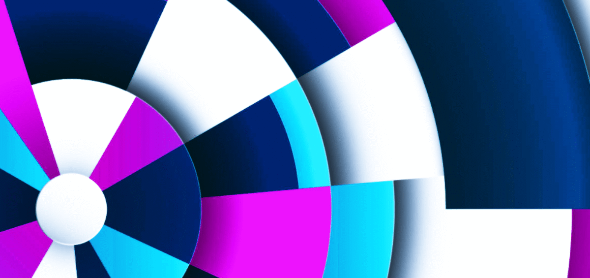 pink white and blue bullseye