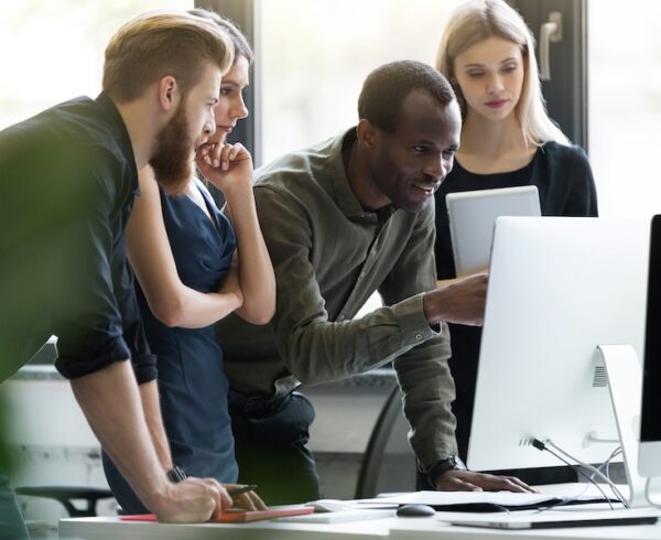 coworkers collaborating